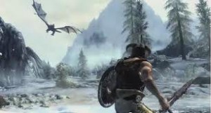 Skyrim - Dragon attack