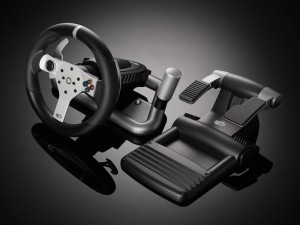 Madkatz wireless xbox wheel and pedals