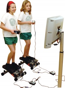 gamercize pro power stepper in use by children