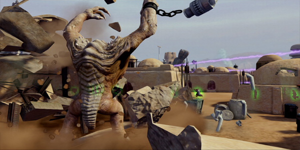 kinect-star-wars screenshot rancor revenge