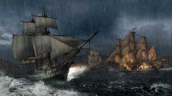 Naval battle in Assassin's Creed 3