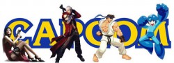 Capcom logo with game characters