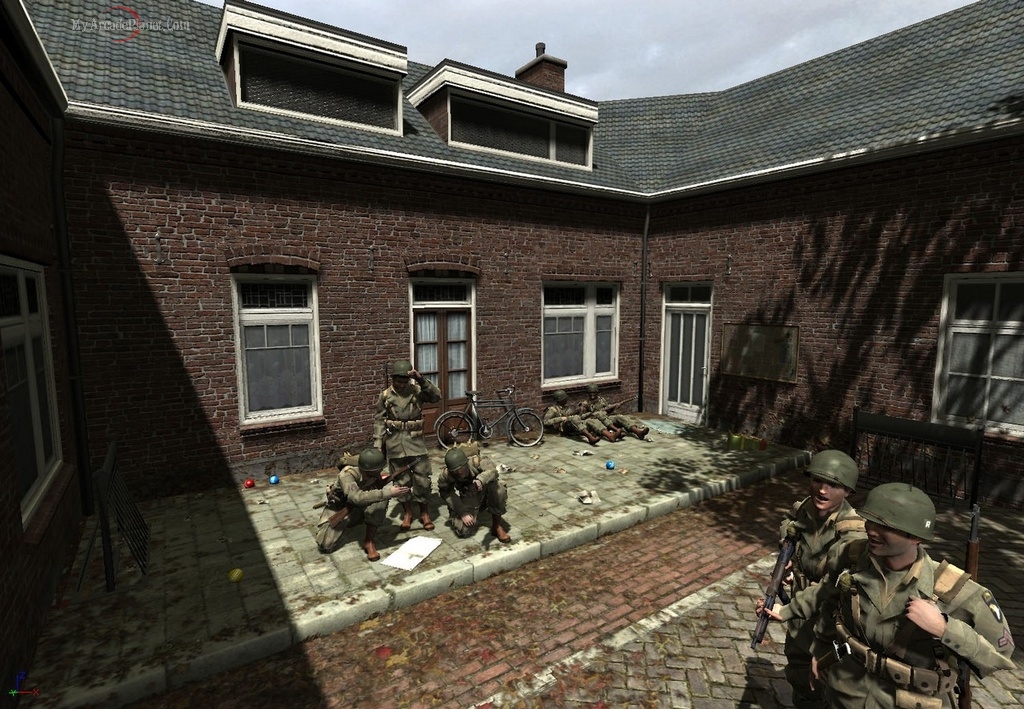 Brothers In Arms game - relaxing between battles