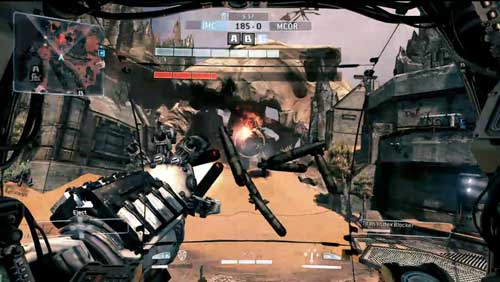 Titanfall mech Heads Up Display (HUD)